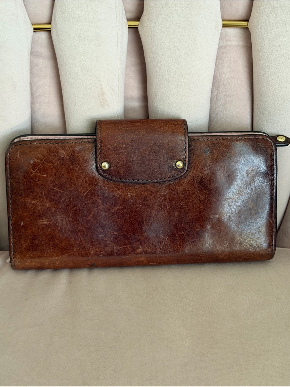 Coach Brown Leather Continental Wallet with Signature Horse & Carriage Plaque - Picture 7 of 16